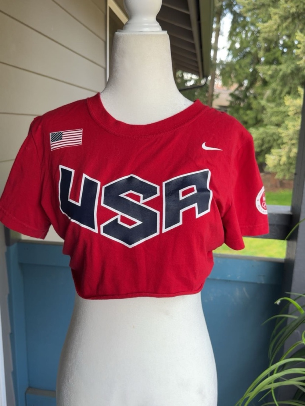 Nike Team USA women’s Red Dri-FIT Tee Sz M